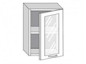 1.50.3 Шкаф настенный (h=720) на 500мм с 1-ой стекл. дверцей в Красновишерске - krasnovishersk.magazin-mebel74.ru | фото
