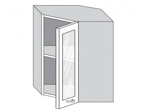 1.60.3у Шкаф настенный (h=720) угловой на 600мм со стекл. дверцей в Красновишерске - krasnovishersk.magazin-mebel74.ru | фото