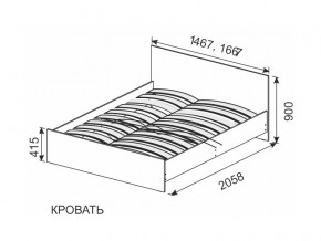 Кровать 1600х2000 ортопедическое основание в Красновишерске - krasnovishersk.magazin-mebel74.ru | фото