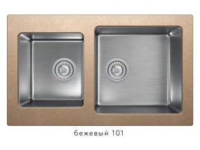 Мойка комбинированная Tolero twist TTS-840 Бежевый 101 в Красновишерске - krasnovishersk.magazin-mebel74.ru | фото