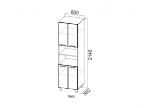 П600/2140 Пенал 600/2140 в Красновишерске - krasnovishersk.magazin-mebel74.ru | фото