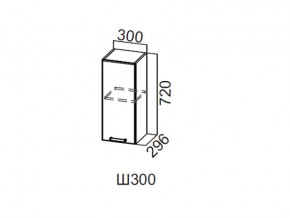 Ш300/720 Шкаф навесной 300/720 в Красновишерске - krasnovishersk.magazin-mebel74.ru | фото