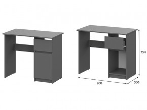Стол письменный 900 Денвер Графит серый в Красновишерске - krasnovishersk.magazin-mebel74.ru | фото
