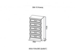 ВМ-10 Комод в Красновишерске - krasnovishersk.magazin-mebel74.ru | фото